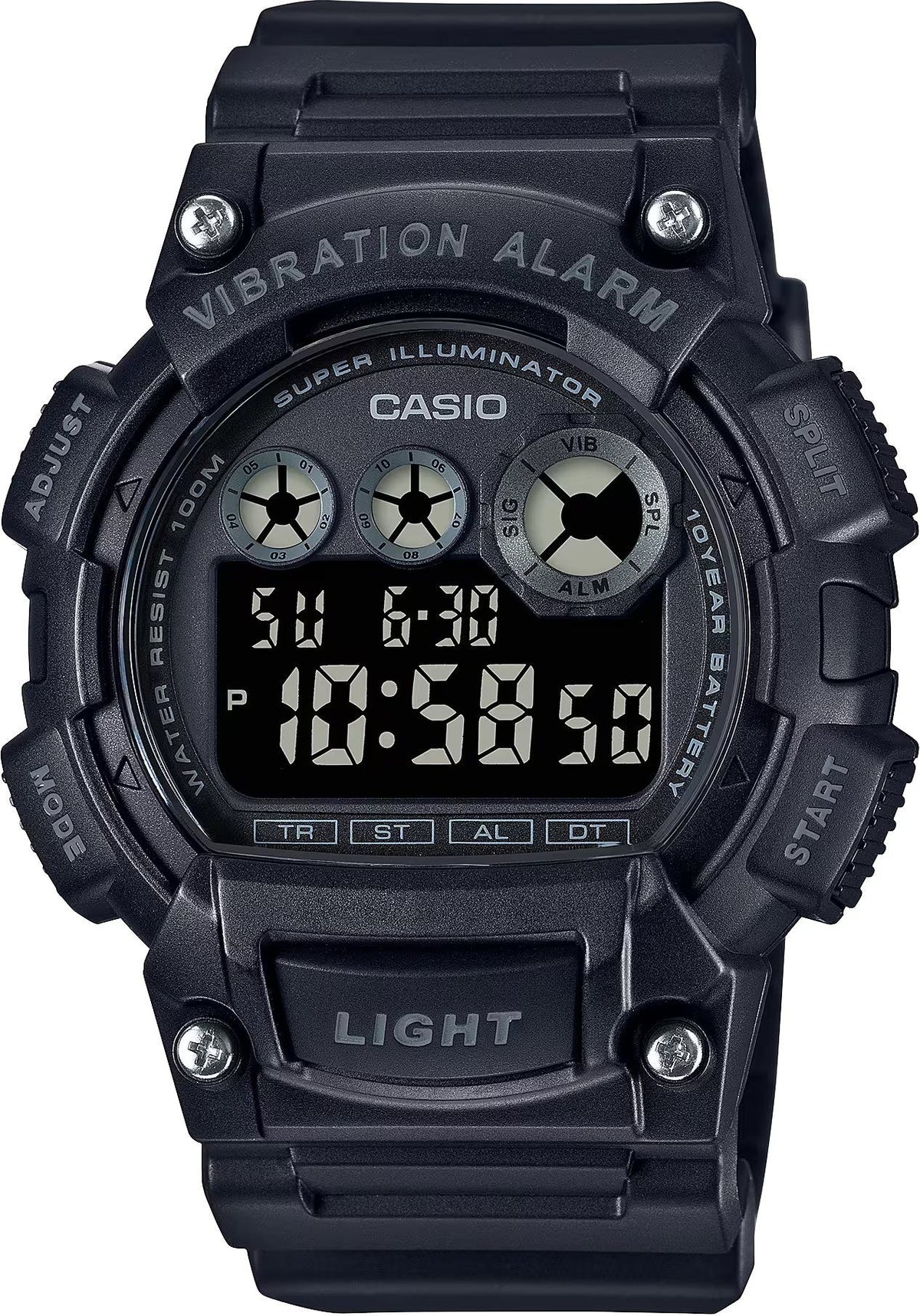 Reloj con Alarma por Vibración y Retroiluminación CASIO