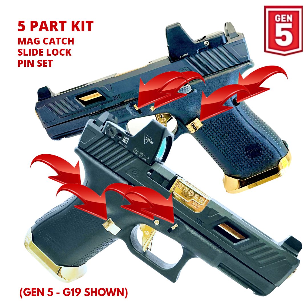 Kit de 5 Piezas de Control Extendido Glock Gen5 CROSS ARMORY