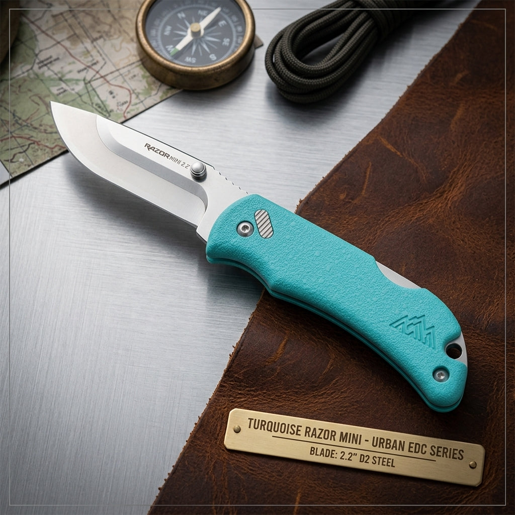 Navaja Razor Mini 2.2 OUTDOOR EDGE (CELESTE)