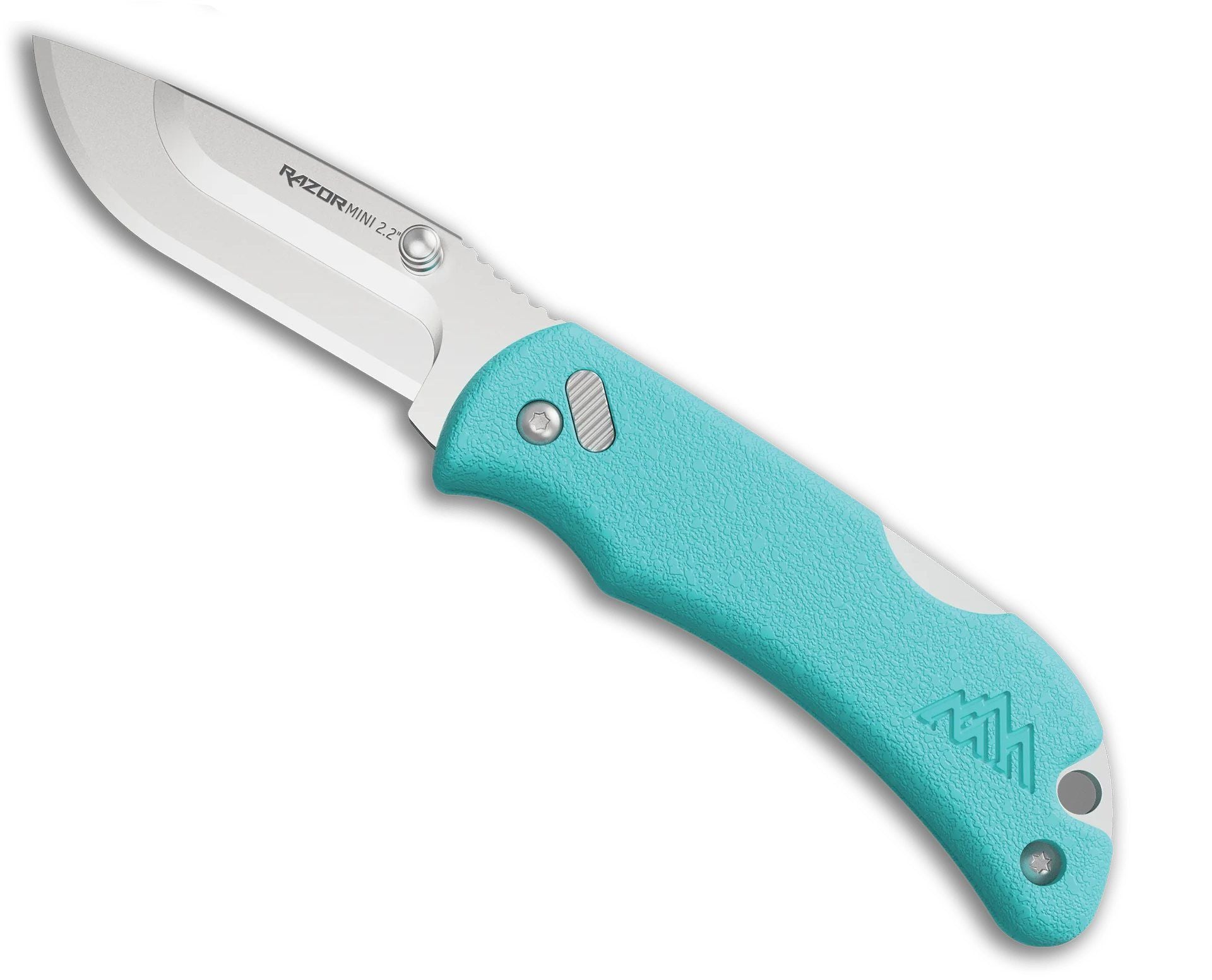 Navaja Razor Mini 2.2 (Seafoam PMS, 2 hojas pulidas Drop-Pt) OUTDOOR EDGE