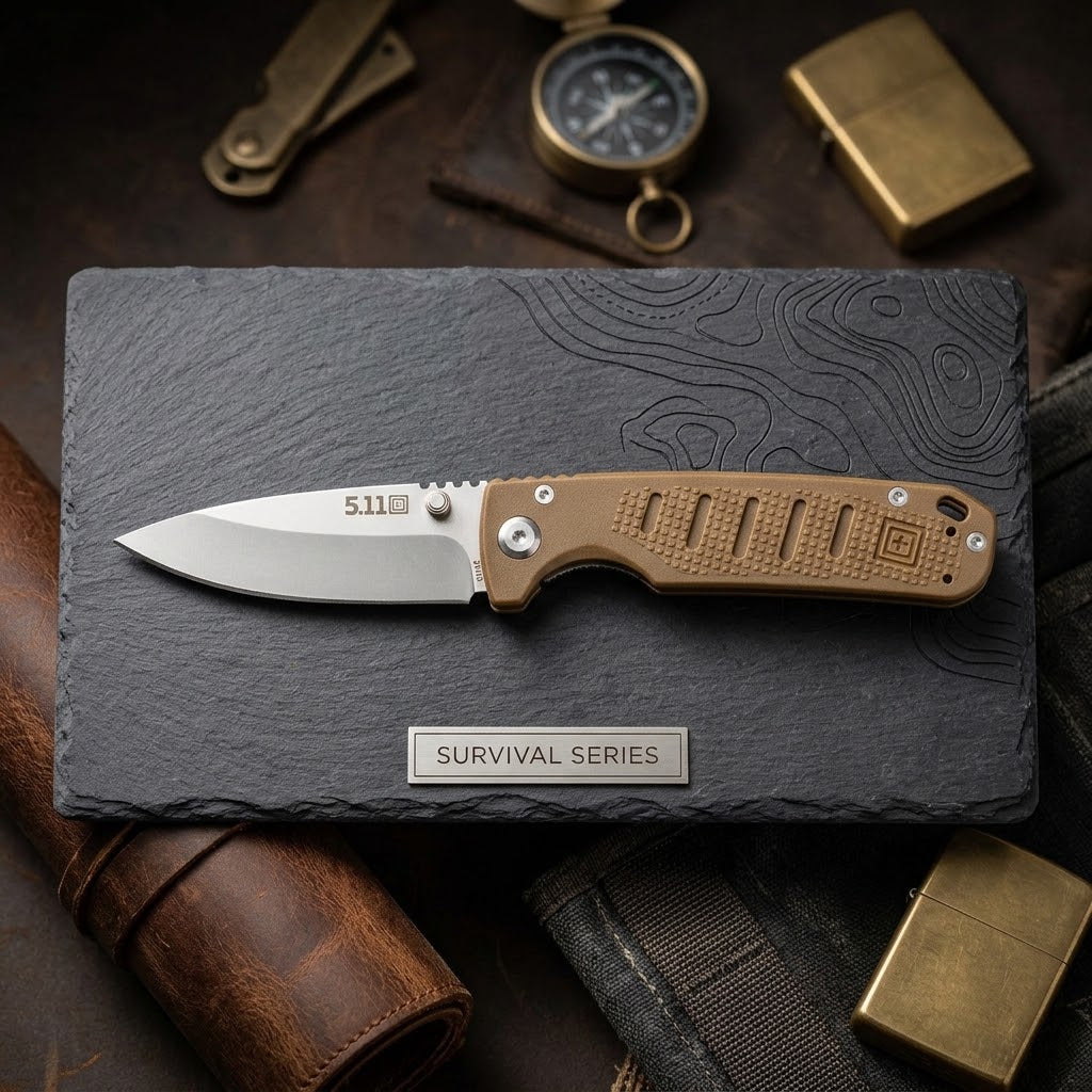 Cuchillo Braddock Icurus Dp Mini 5.11 (COYOTE)