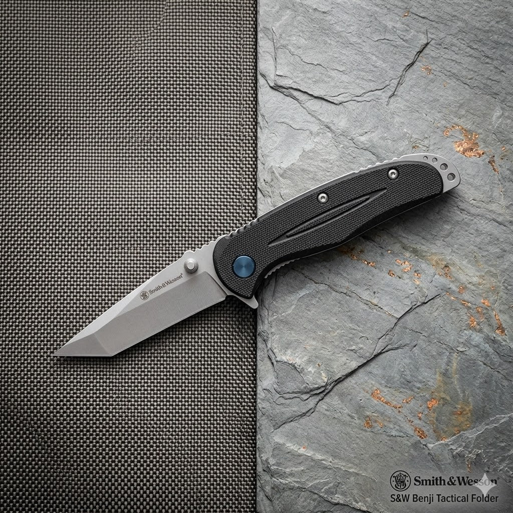 Navaja Nylon w/Blue - Bx SMITH AND WESSON