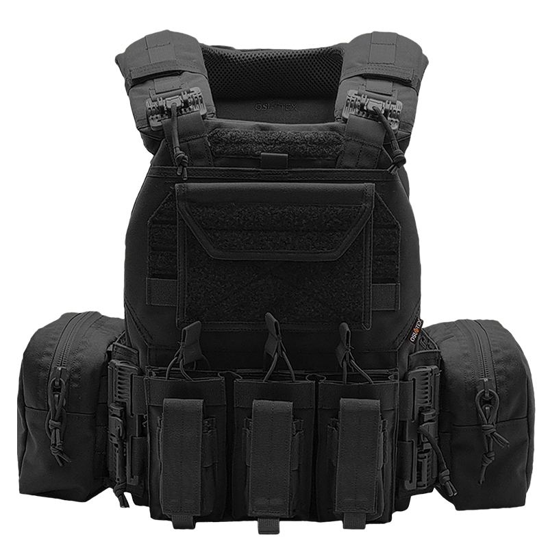 Chaleco Porta Placa Advanced OSLOTEX (Negro)