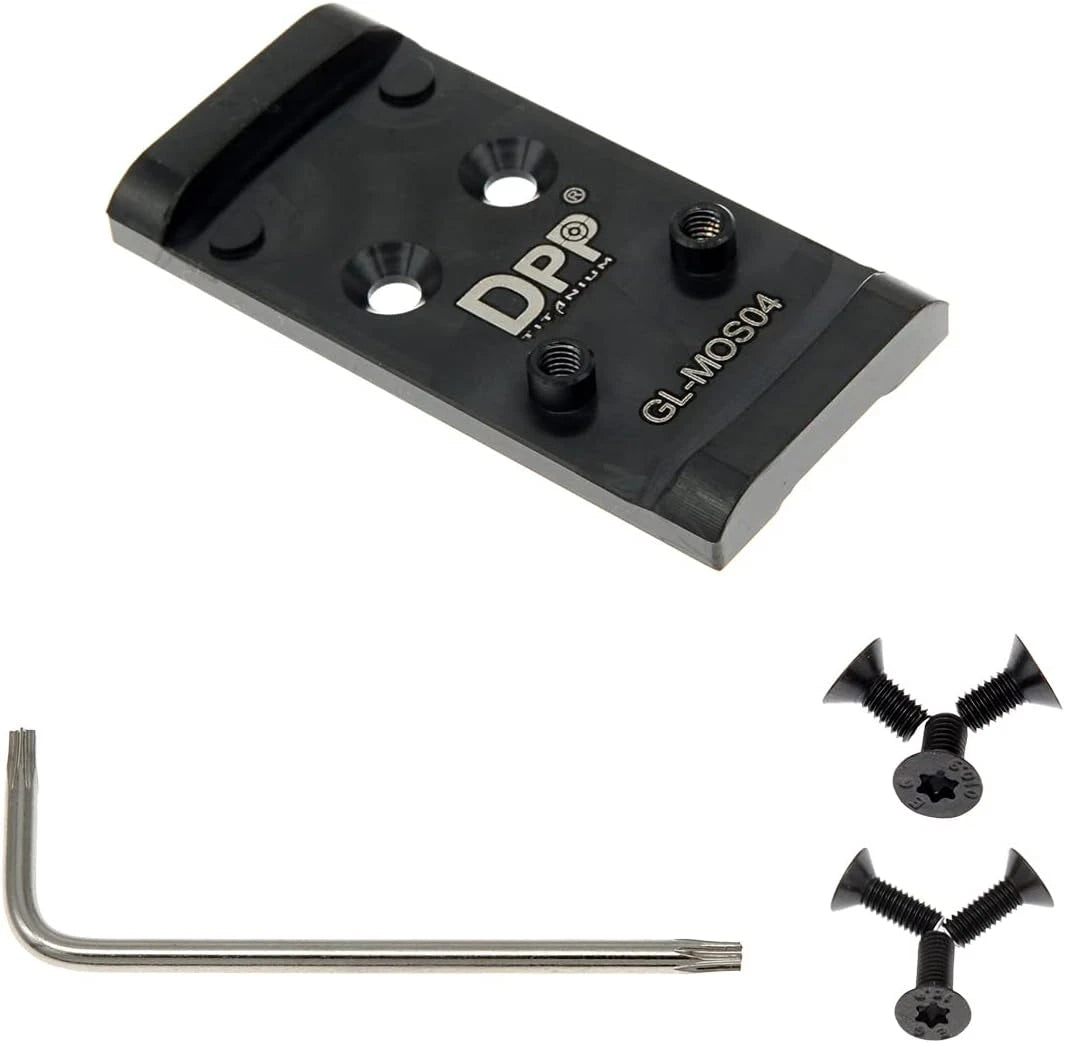 Placa Adaptadora de Titanio DPP Glock 17/19 MOS