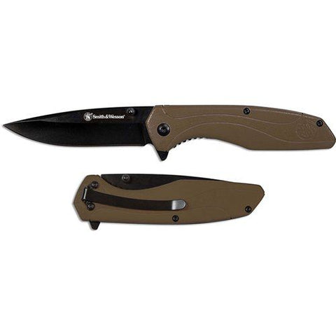 Navaja SW1103 FDE Nylon Blk SMITH AND WESSON 1084312-0821
