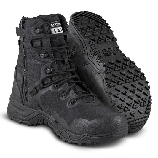 ORIGINAL SWAT Botas Alpha Fury con cierre 8" NEGRO