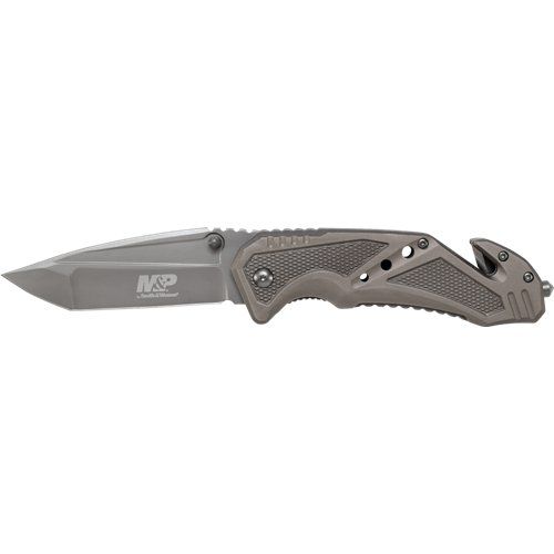 Navaja Acabado Ceramica SMITH AND WESSON Gris