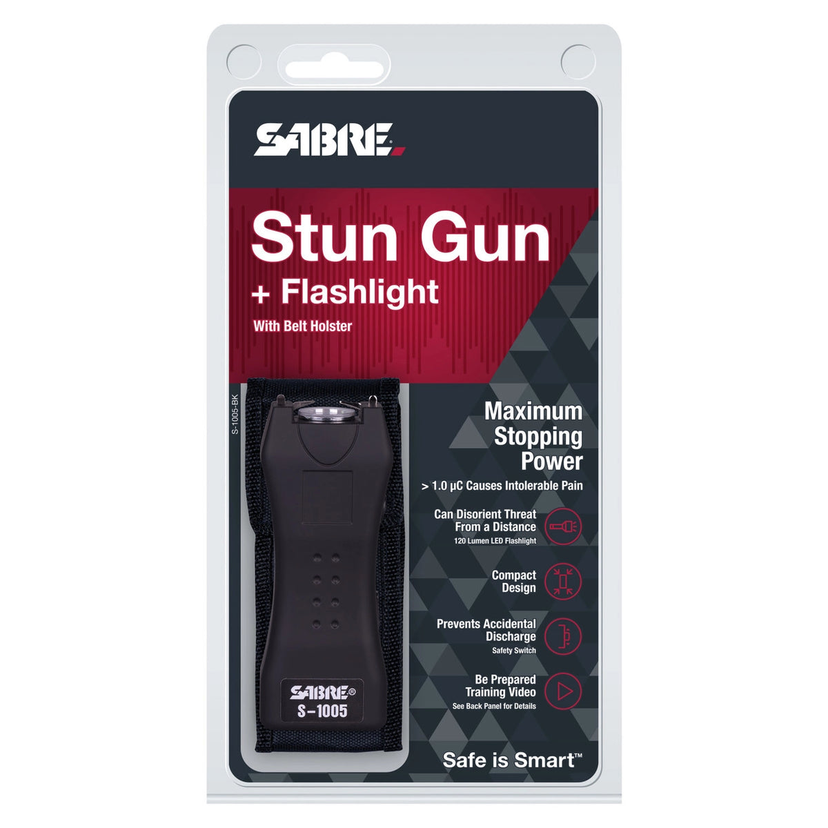Linterna Electroshock STUN GUN PLUS SABRE S-1005